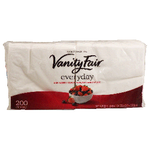 Vanity Fair everyday 2-ply white napkins 200ct