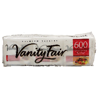 Vanity Fair Everyday premium napkins, 100-count packs, 13x12.75-inc6pk