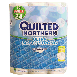 Quilted Northern ultra soft & strong bathroom tissue, unscented, 1 12ct