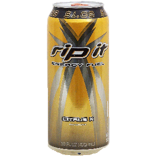 Rip It Citrus X energy fuel, carbonated energy drink 16fl oz