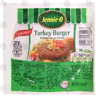 Jennie-o  turkey burger, 1/3 lb patty 5.33-oz