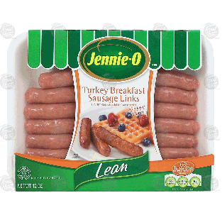 Jennie-o Lean turkey breakfast sausage links 12oz
