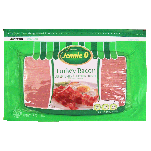 Jennie-o  turkey bacon, cured turkey chopped & formed 12oz