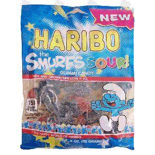 Haribo the Smurfs Sour! gummi candy  4oz