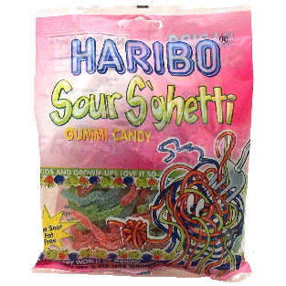Haribo Sour S'ghetti  gummi candy  5oz