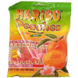 Haribo  peaches gummi candy  5oz