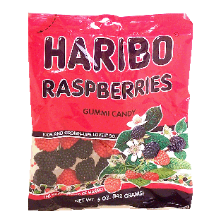 Haribo  raspberries gummi candy  5oz