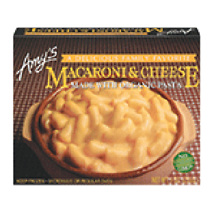Amy's  macaroni & cheese msde with organic pasta 9-oz