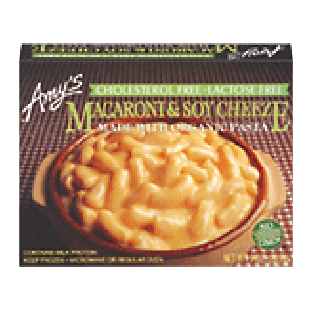 Amy's  macaroni & soy cheeze made with organic pasta, lactose free9-oz