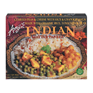 Amy's Indian Meal indian mattar paneer; curried peas & cheese w/r10-oz