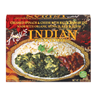 Amy's Indian Meal indian palak paneer; creamed spinach & cheese w10-oz