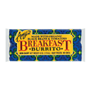 Amy's  breakfast burrito made with organic black beans & tomatoes,6-oz