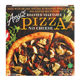 Amy's  roasted vegetable pizza (no cheese) 12-oz
