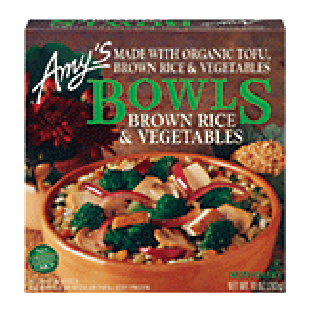 Amy's Bowls brown rice & vegetables 10-oz