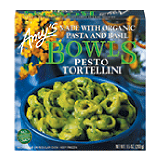 Amy's Bowls pesto tortellini made with organic pasta basil 9.5-oz