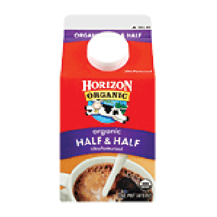 Horizon Organic  organic half & half, ultra pasteurized 1pt