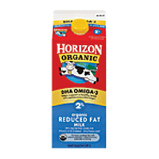 Horizon Organic Milk Reduced Fat DHA Omega-3 0.5gal
