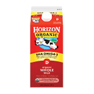 Horizon Organic Milk Whole DHA Omega-3 0.5gal