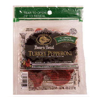 Boar's Head  turkey pepperoni slices, no gluten  4.5oz