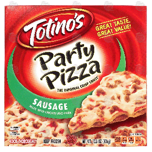 Totino's Party Pizza sausage pizza, crisp crust 10.8-oz