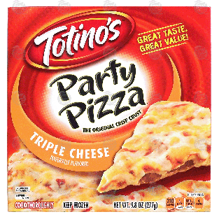 Totino's Party Pizza three cheese, crisp crust 9.8-oz