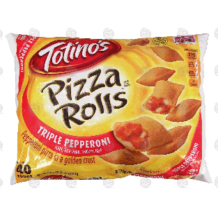 Totino's Pizza Rolls triple pepperoni pizza rolls, 40 count 19.8-oz