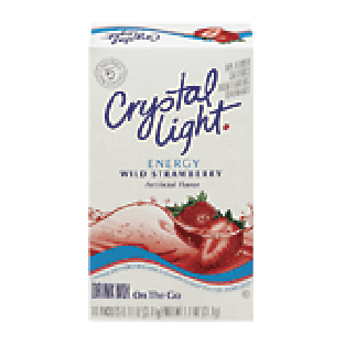 Crystal Light Energy Drink Mix On The Go Energy Wild Strawberry 1.10ct