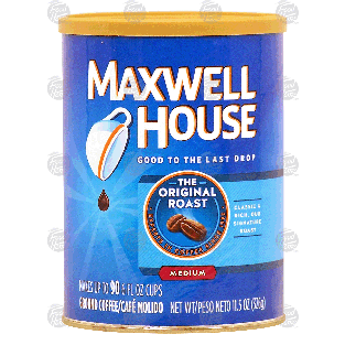 Maxwell House The Original Roast ground coffee, medium, makes u11.5-oz