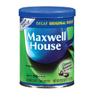 Maxwell House The Original Roast ground coffee, decaf, medium, ma11-oz