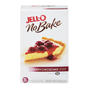 Jell-o No Bake cherry cheesecake dessert kit, includes cherry to 17.8oz