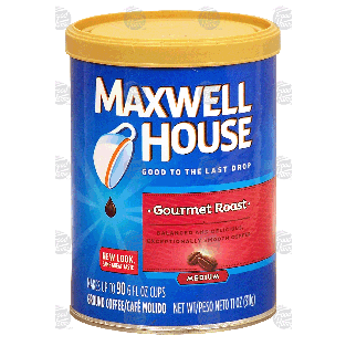 Maxwell House Gourmet Roast ground coffee, medium, makes up to 9011-oz