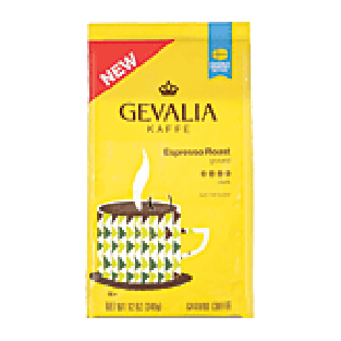 Gevalia Kaffe espresso roast dark ground coffee 12-oz