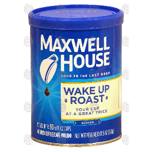 Maxwell House Wake Up Roast ground coffee, medium, makes up to 11.5-oz