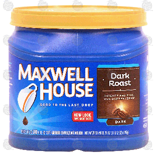 Maxwell House Dark Roast ground coffee, makes up to 240 6-fl. oz.28-oz