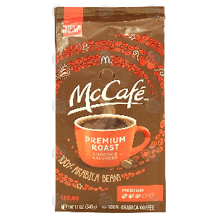 McCafe  premium roast,, ground coffee, medium, 100% arabica beans12-oz