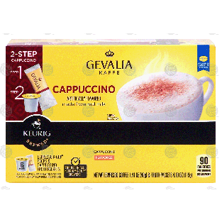 Keurig Gevalia 2-step cappucino, espresso k-cup packs & cappuci4.19-oz