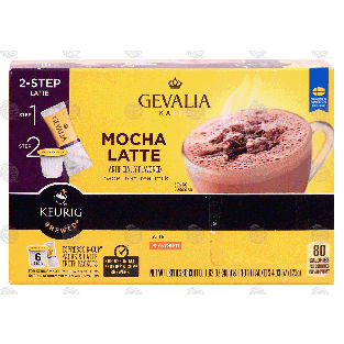 Keurig Gevalia 2-step mocha latte, espresso k-cup packs & latte4.33-oz