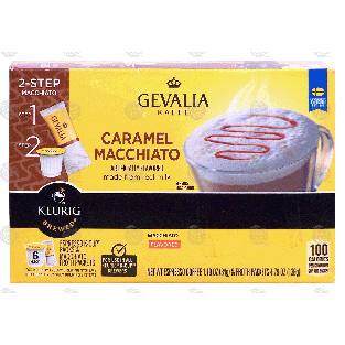 Keurig Gevalia 2-step caramel macchiato, espresso k-cup packs &4.79-oz