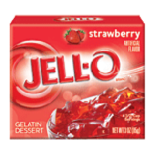 Jell-o Gelatin Dessert Strawberry  3oz