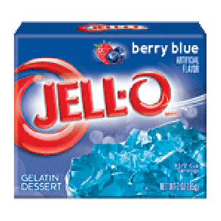Jell-o Gelatin Dessert Berry Blue 3oz