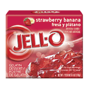 Jell-o Gelatin Dessert Strawberry Banana 6oz