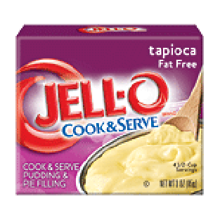 Jell-o Pudding Tapioca Fat Free Cook & Serve 3oz