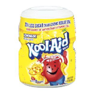 Kool-Aid Soft Drink Mix Lemonade Sugar-Sweetened Caffeine Free 20oz
