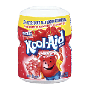 Kool-Aid Soft Drink Mix Cherry Sugar-Sweetened Caffeine Free 19oz