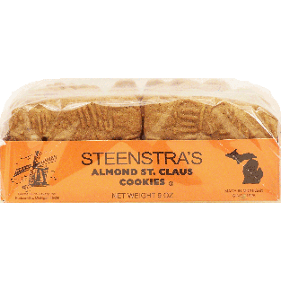 Steenstra's  almond st. claus windmill cookies made in 11oz