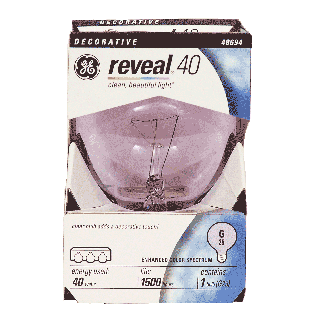General Electric Reveal 40 watt decorative clear bulb  1ct