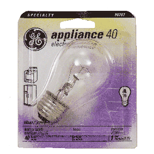 General Electric  40 watt appliance clear specialty  A15 bulb  1ct