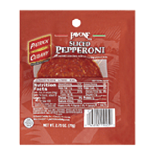 Pavone  sliced pepperoni 2.75oz