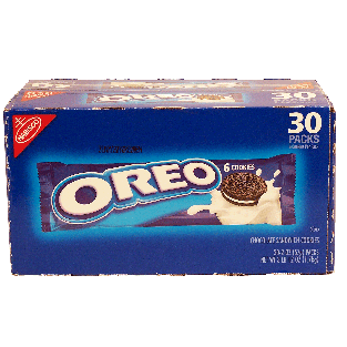Oreo  chocolate creme filled cookies, 30 2-ounce packs 60oz