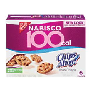 Nabisco 100 cal Chips Ahoy! thin crisps, 6 packs 4.86oz